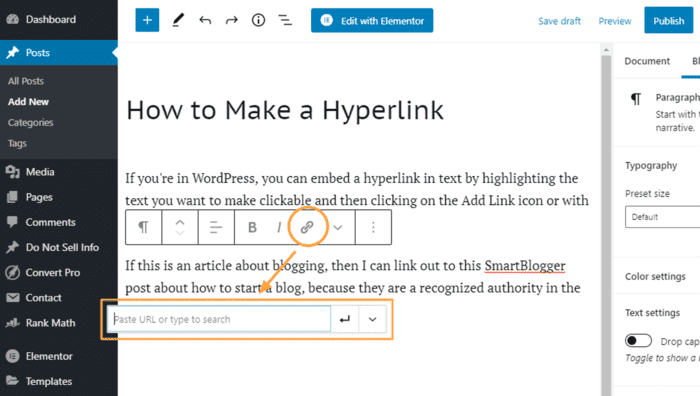 Hyperlink Example