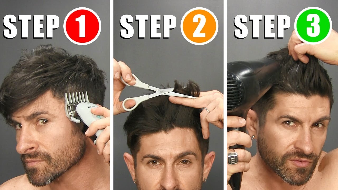 Self haircut demonstration