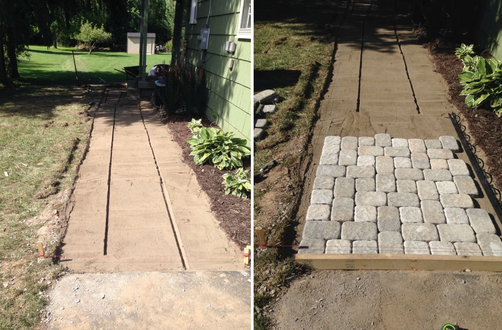 Laying Pavers Step 1