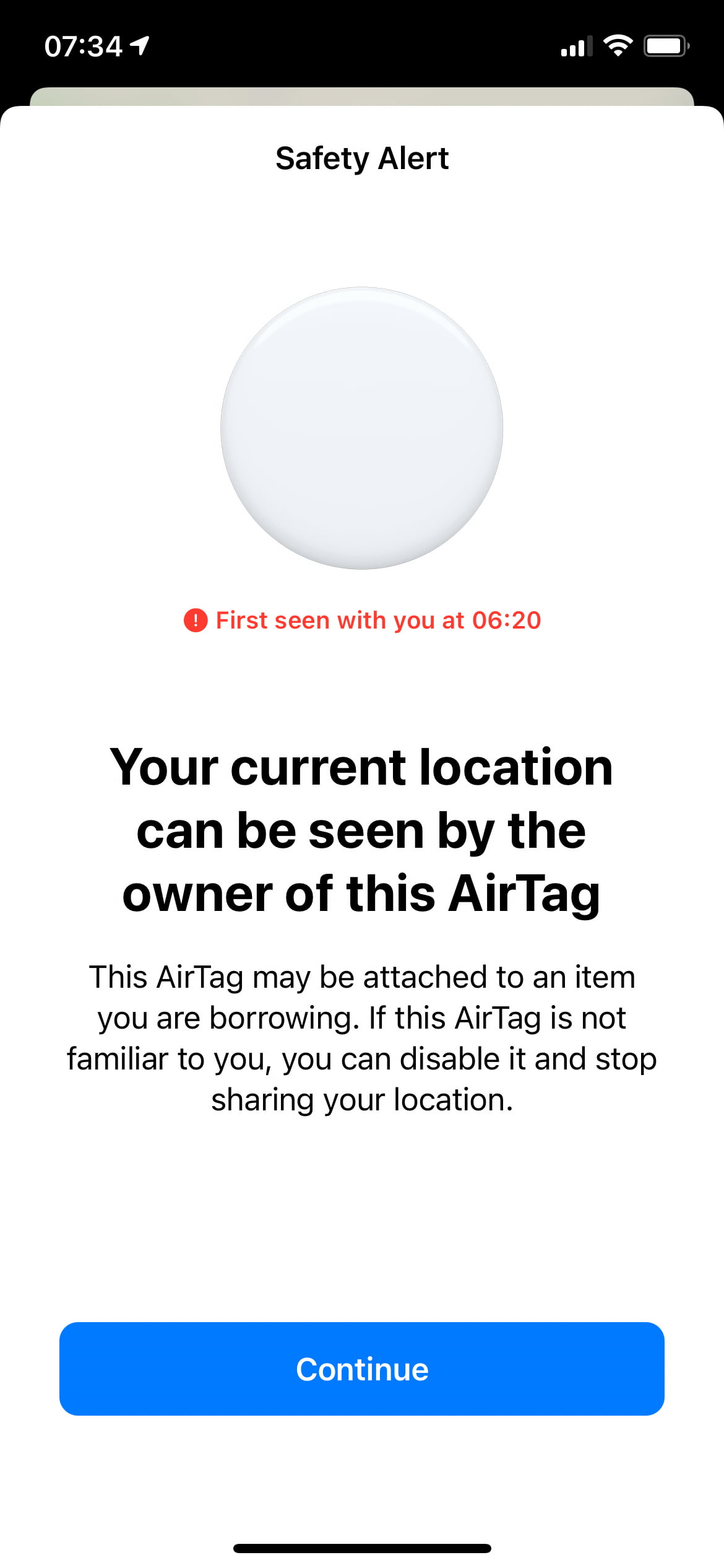 AirTag Tracking Detection