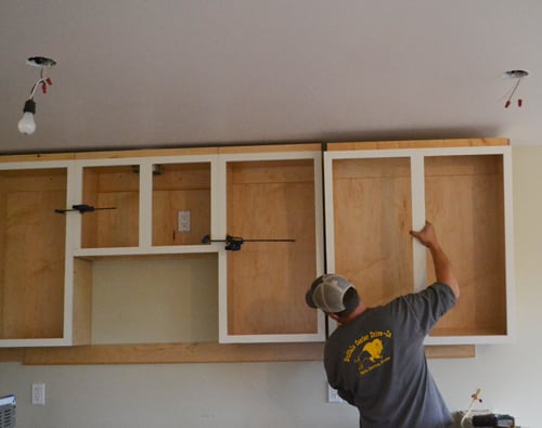 Securing Kitchen Cabinets During Installation